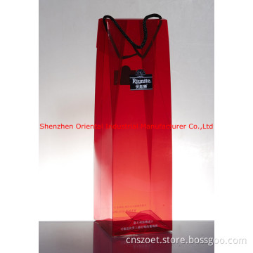 Plastic Wine Bags, Wine Package Folding Boxes, Customized Printed Wine Pack (OET-W-091)